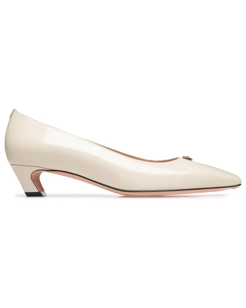 Bally Pumps mit Logo-Schild - Nude Nude