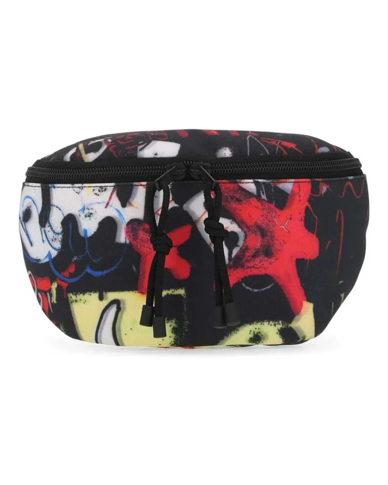 VETEMENTS Gürteltasche mit Print Schwarz