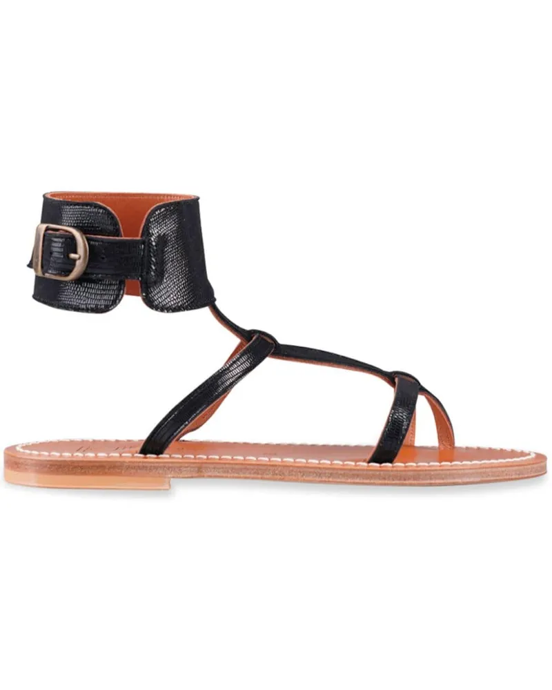 K.Jacques  Caravelle leather sandals Schwarz