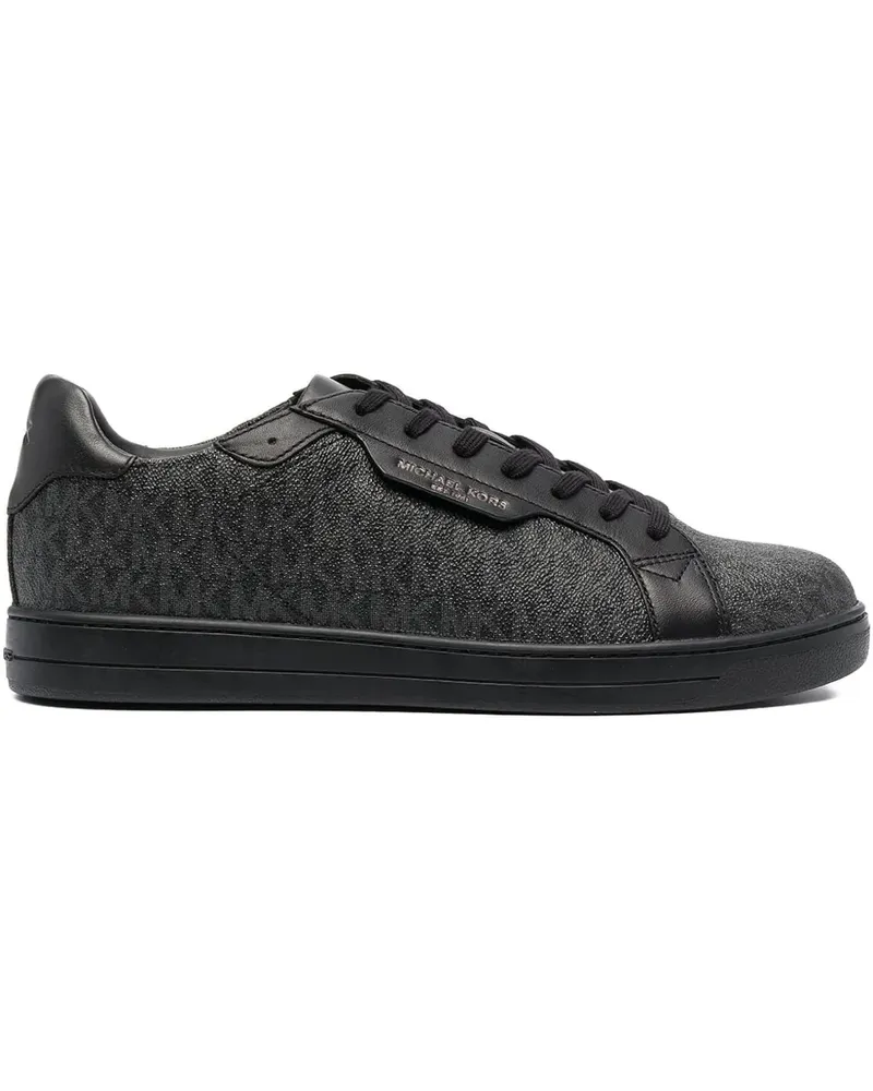 Michael Kors monogram lace-up sneakers - Schwarz Schwarz