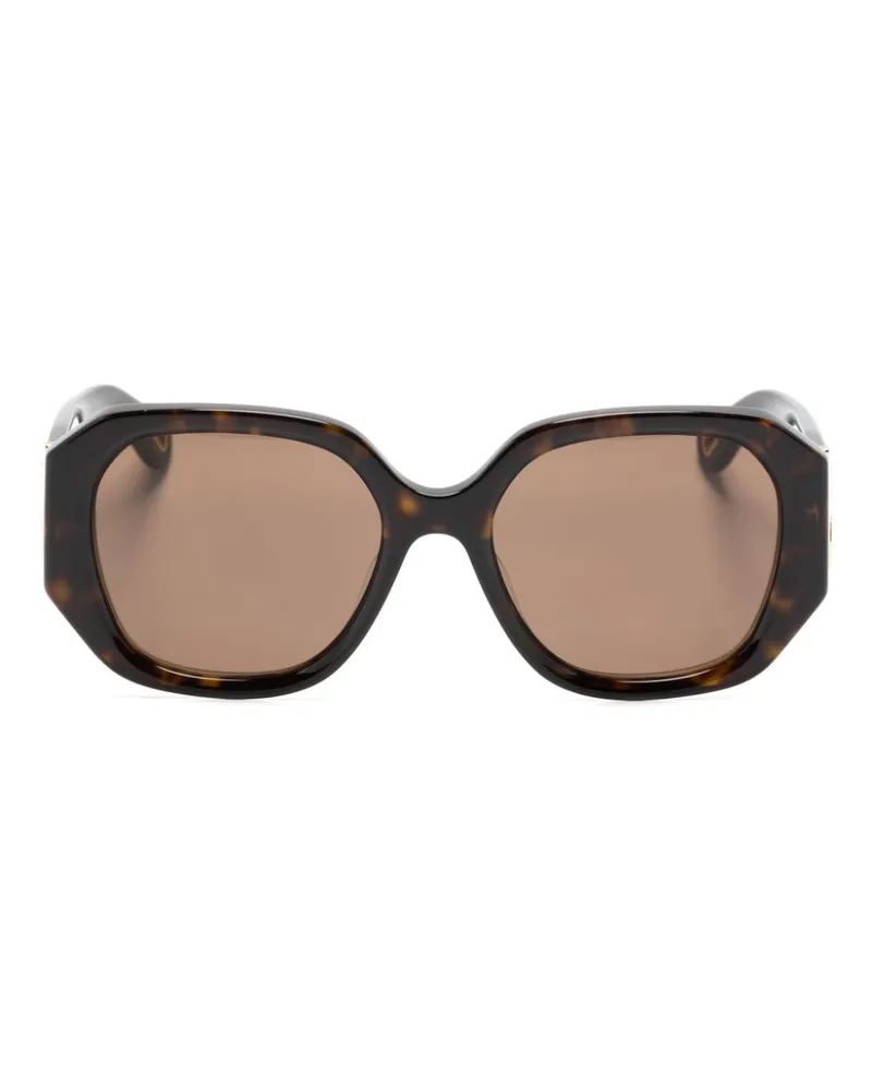 Chloé Marcie Sonnenbrille mit eckigem Gestell - Braun Braun