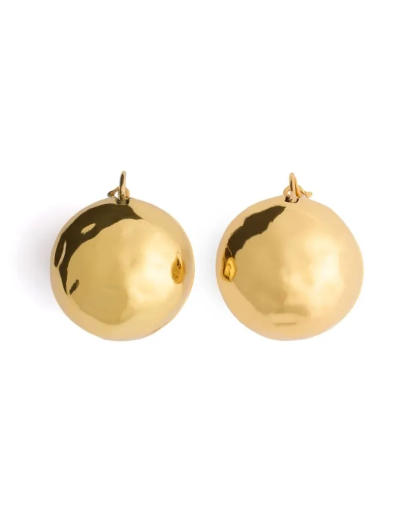 Patou Gehämmerte Sphere Ohrringe - Gold Gold