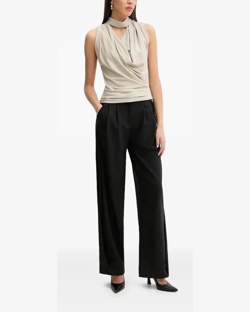 IRO FOA Top mit drapiertem Kragen - Nude Nude