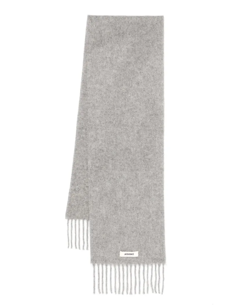 Jacquemus L'echarpe Schal - Grau Grau