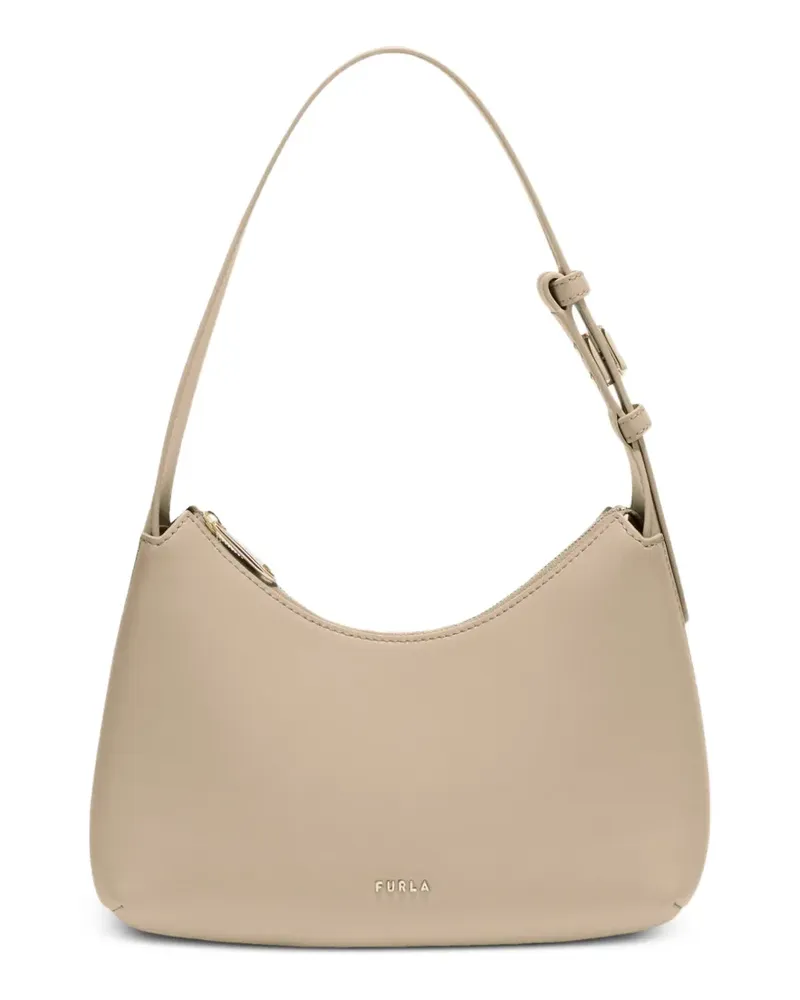 Furla small Febe leather shoulder bag - Braun Braun