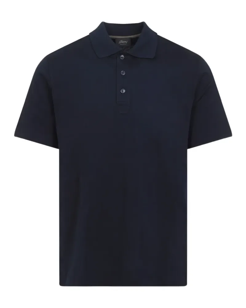 Brioni buttoned polo shirt - Blau Blau