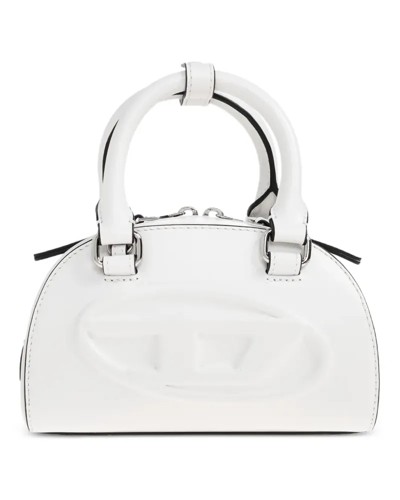 Diesel 1DR 2.0 Dome debossed-logo cross-body bag - Weiß Weiß