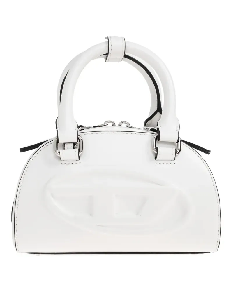 Diesel 1DR 2.0 Dome debossed-logo cross-body bag - Weiß Weiß