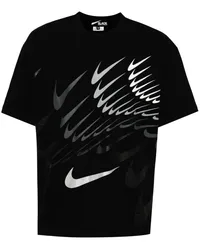 Comme des Garçons x Nike T-Shirt mit Logo-Print Schwarz