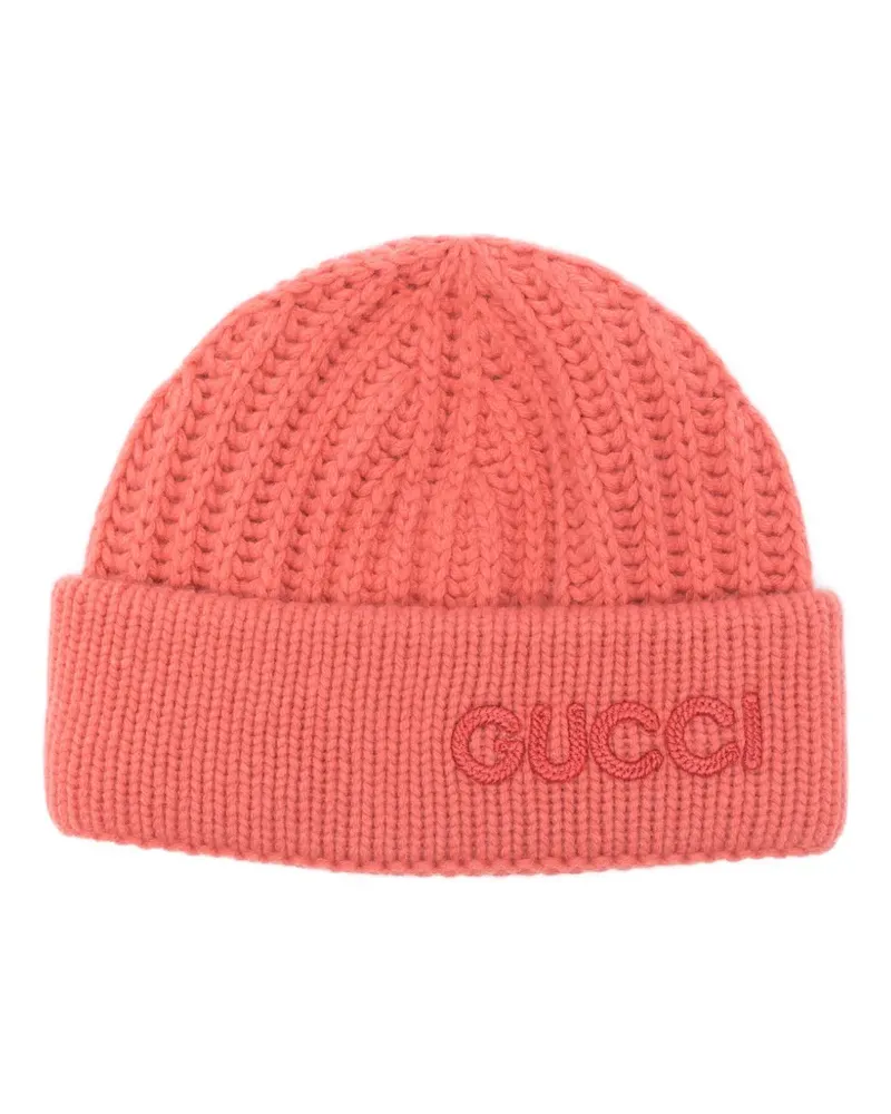 Gucci Beanie mit Logo-Stickerei - Orange Orange