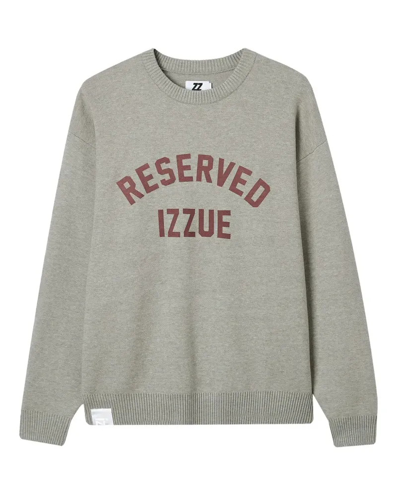 Izzue Pullover mit Logo-Print - Grau Grau