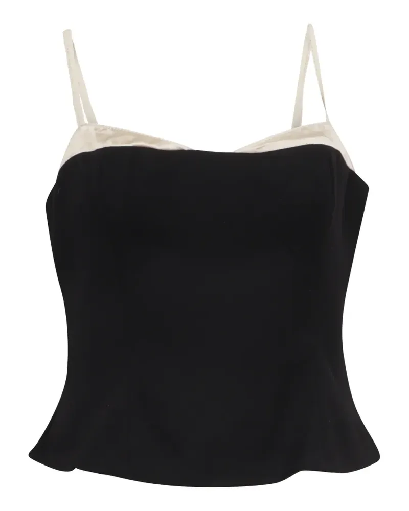 Reformation Melanie Camisole-Top - Schwarz Schwarz