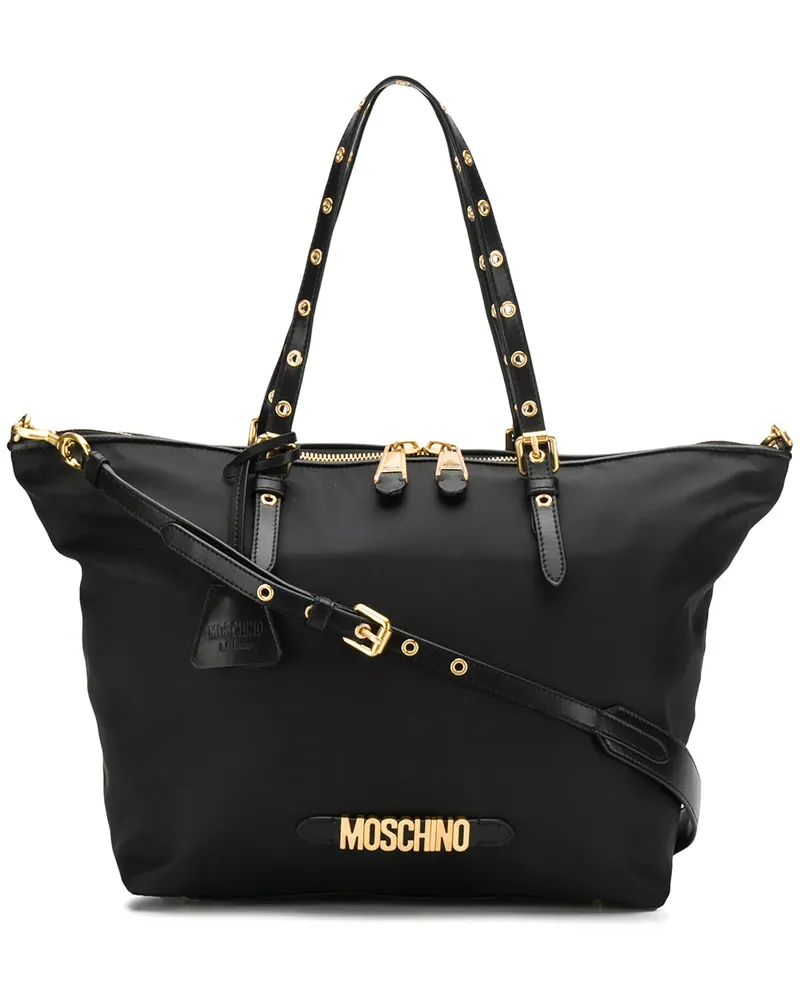 Moschino Große Handtasche - Schwarz Schwarz