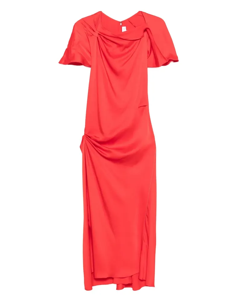 Victoria Beckham Einschultriges Midikleid - Rot Rot