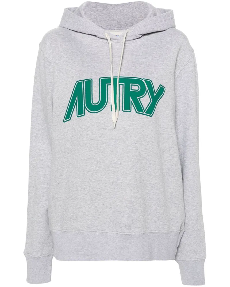 AUTRY Melierter Hoodie mit Logo-Print - Grau Grau