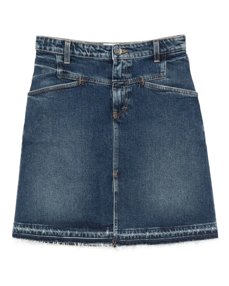 Closed raw-cut denim mini skirt - Blau Blau