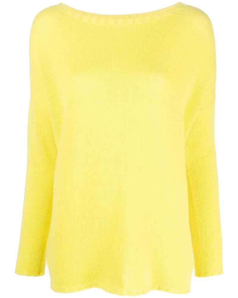 Fabiana Filippi Kaschmirpullover mit U-Boot-Ausschnitt - Gelb Gelb
