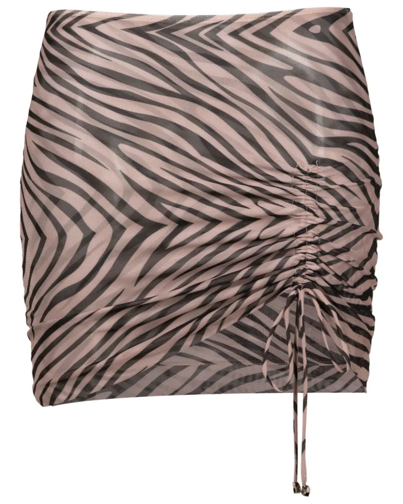 Amir Slama Minirock mit Animal-Print - Braun Braun