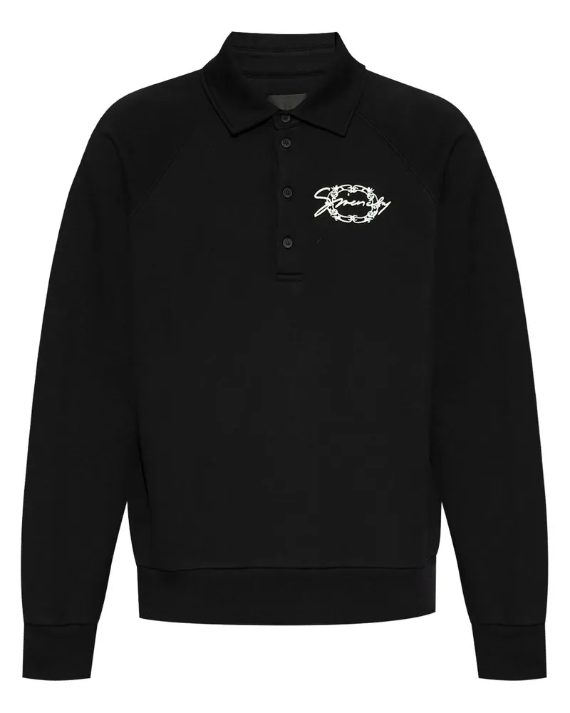Givenchy Poloshirt mit Logo-Stickerei - Schwarz Schwarz