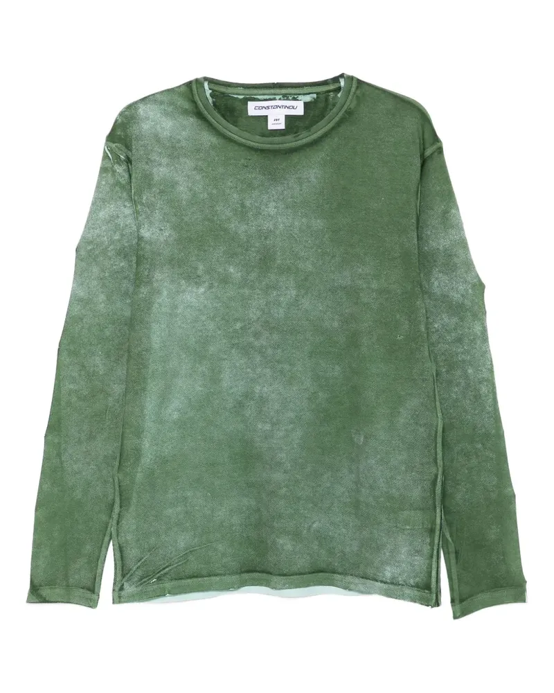 Charlie Constantinou Klassisches Langarmshirt - Grün Grün