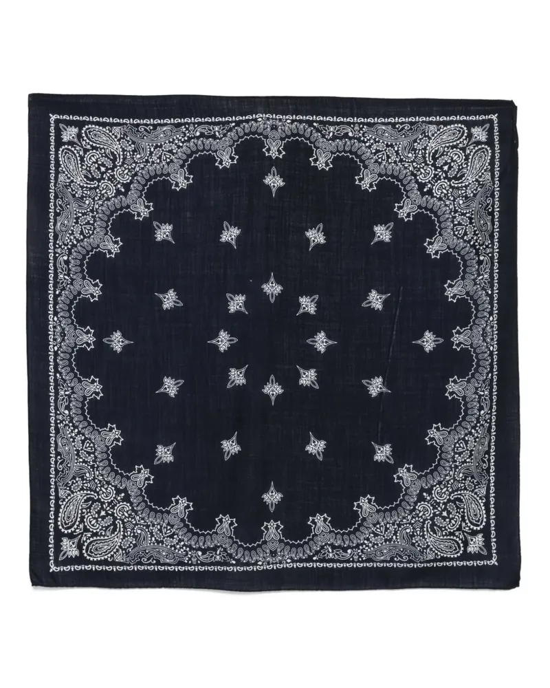 CENERE GB Bandana mit Paisley-Print - Blau Blau