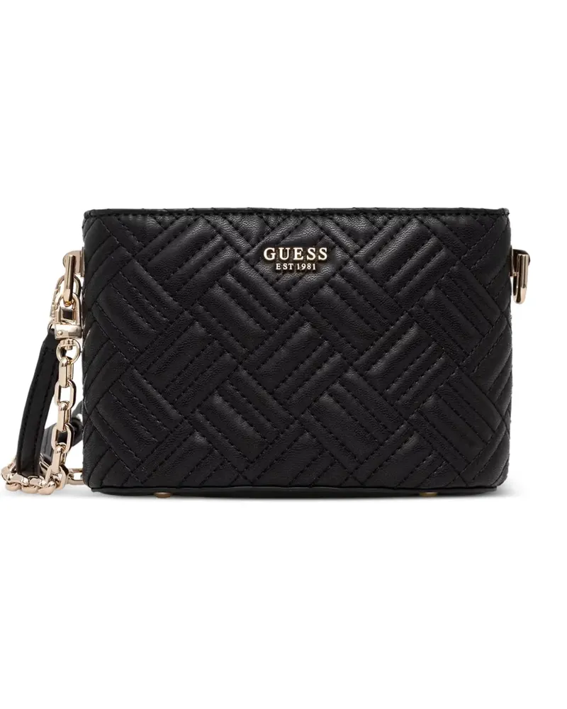 Guess quilted-finish shoulder bag - Schwarz Schwarz