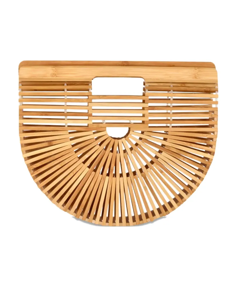 Cult Gaia wood clutch - Nude Nude