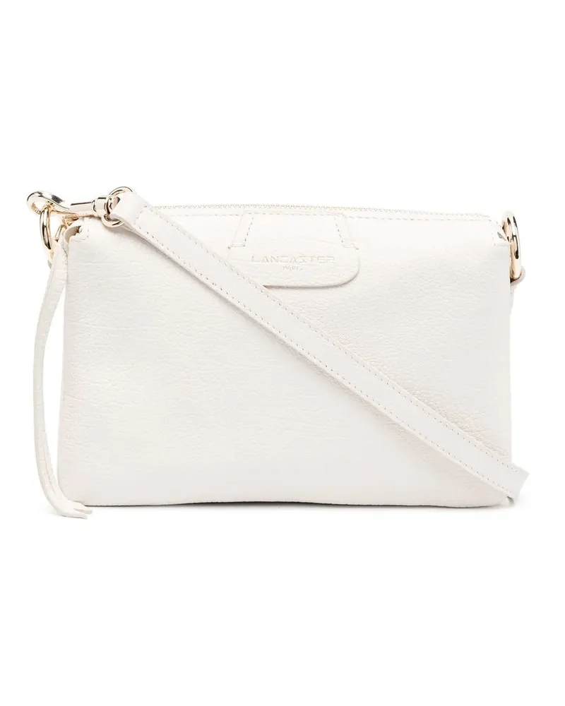 Lancaster Schultertasche mit Logo-Patch - Nude Nude