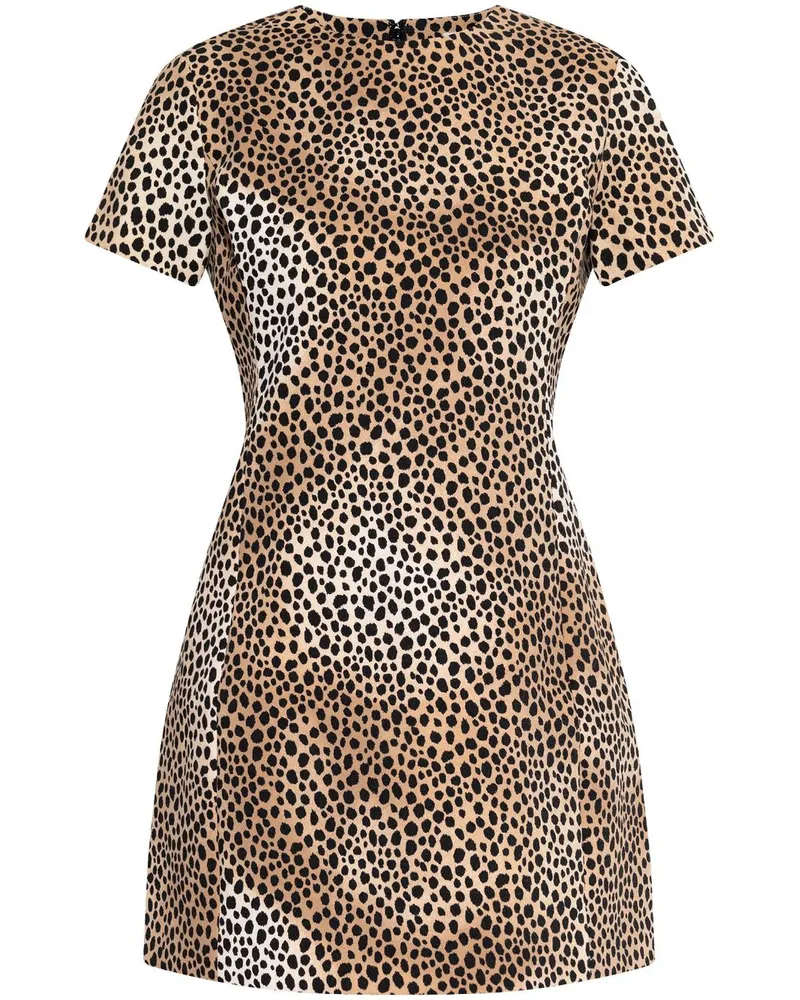 Michael Kors Minikleid mit Geparden-Print - Nude Nude