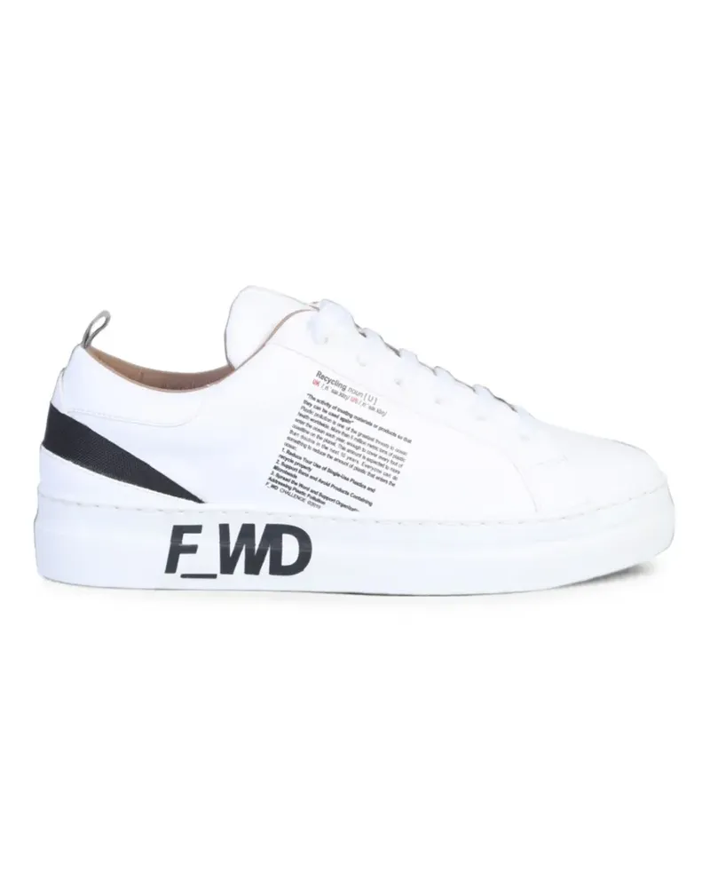 F_wd Sneakers mit Text-Print - Weiß Weiß