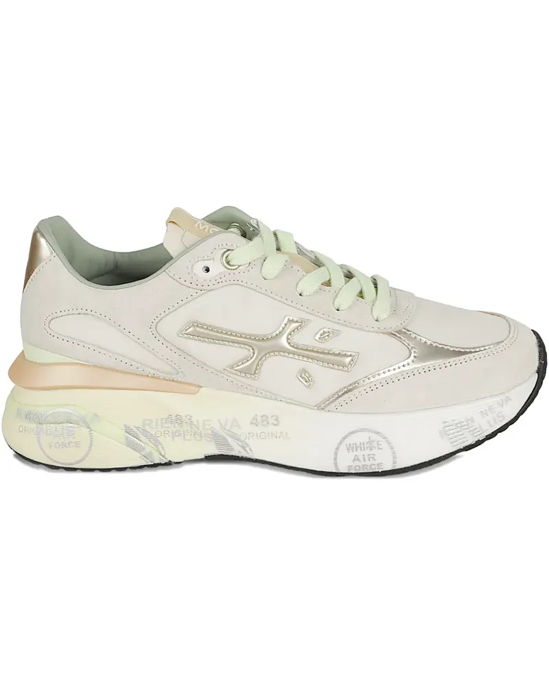 Premiata Moerun Sneakers mit Logo - Nude Nude