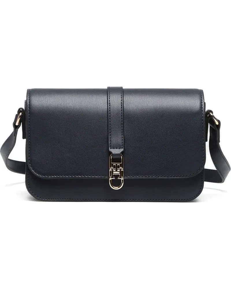 Tommy Hilfiger TH Monogram Flap shoulder bag - Blau Blau