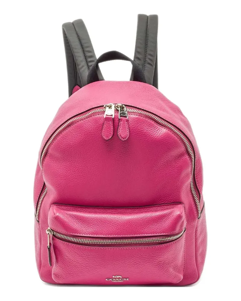 Coach Charlie leather backpack - Rosa Rosa