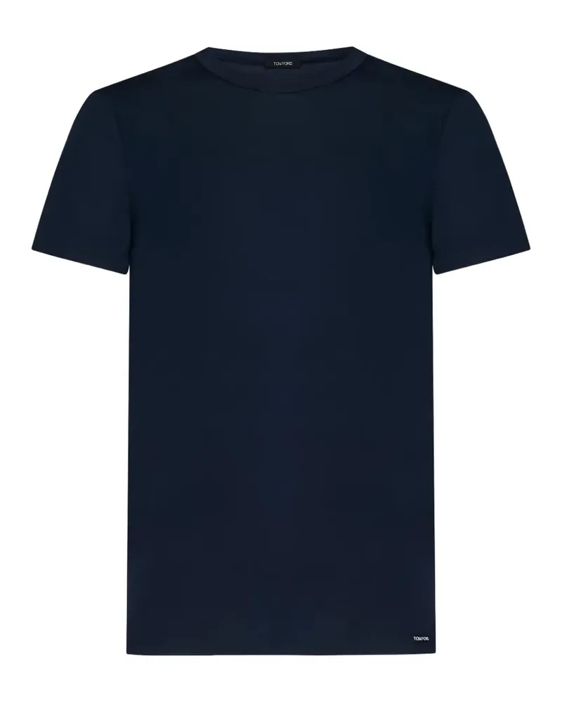 Tom Ford crew-neck short-sleeve T-shirt - Blau Blau