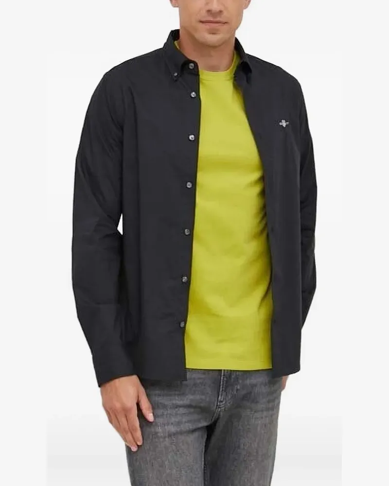 Gant Button-down-Hemd mit Logo - Schwarz Schwarz