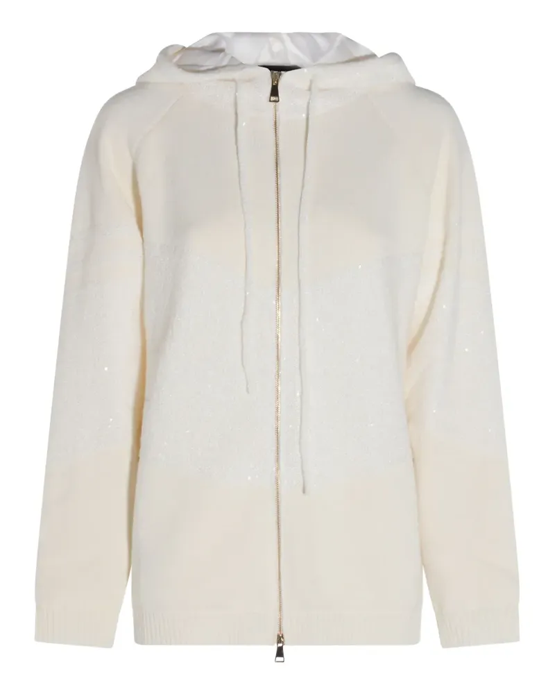 Fabiana Filippi sequinned zip-up hoodie - Nude Nude