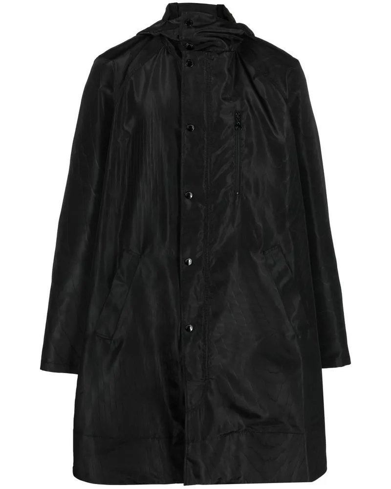 Marine Serre Windbreaker mit Kapuze - Schwarz Schwarz