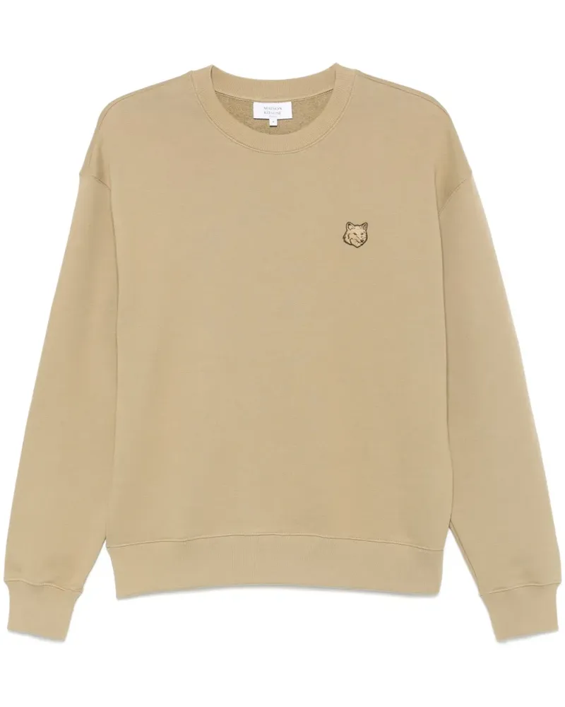 Kitsuné Sweatshirt mit Fuchsmotiv - Nude Nude