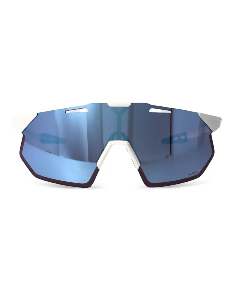 100% Eyewear Hypercraft SQ Sonnenbrille mit geometrischem Gestell - Weiß Weiß