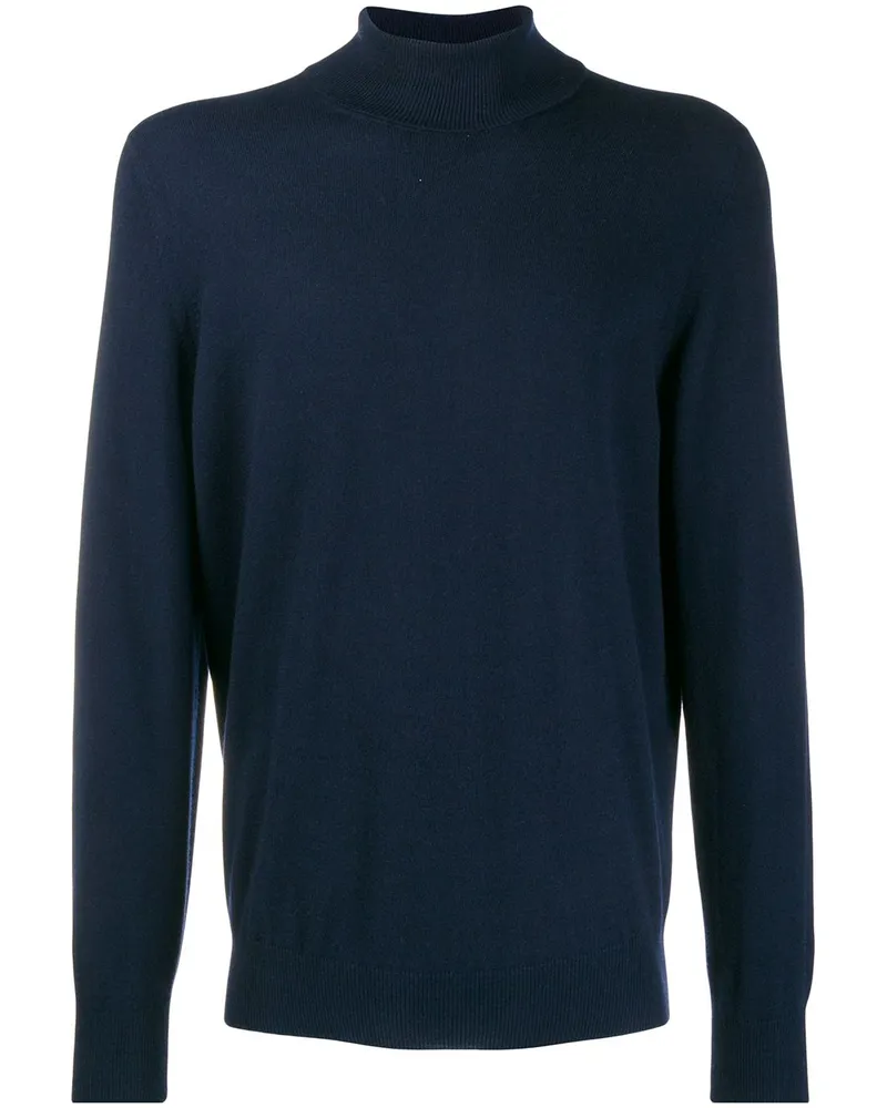 Brunello Cucinelli Kaschmirpullover mit Rollkragen - Blau Blau