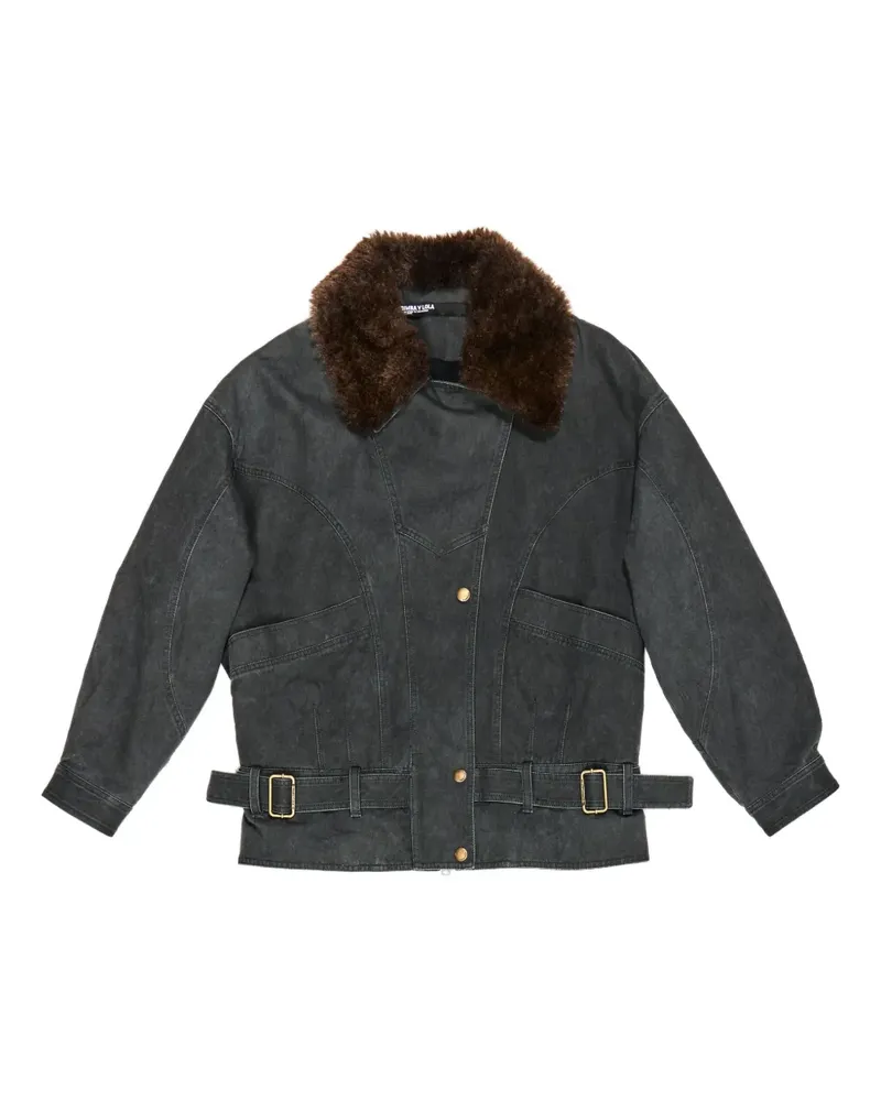 BIMBA Y LOLA Jacke mit Reißverschluss - Grau Grau