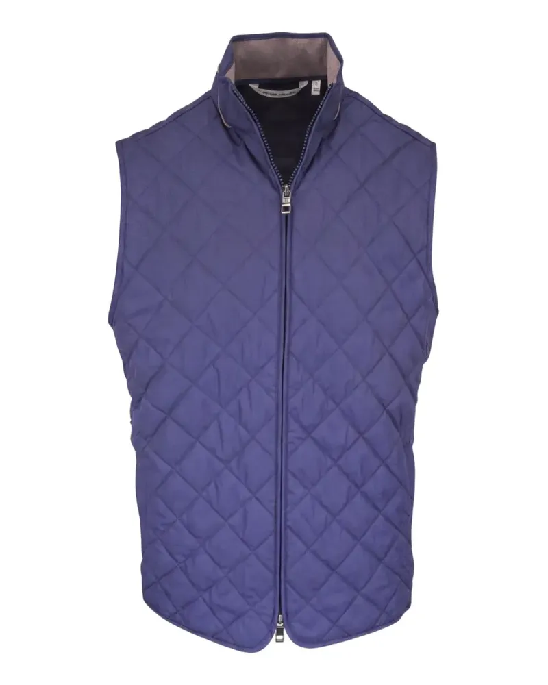 Peter Millar Essex Weste mit Stehkragen - Blau Blau