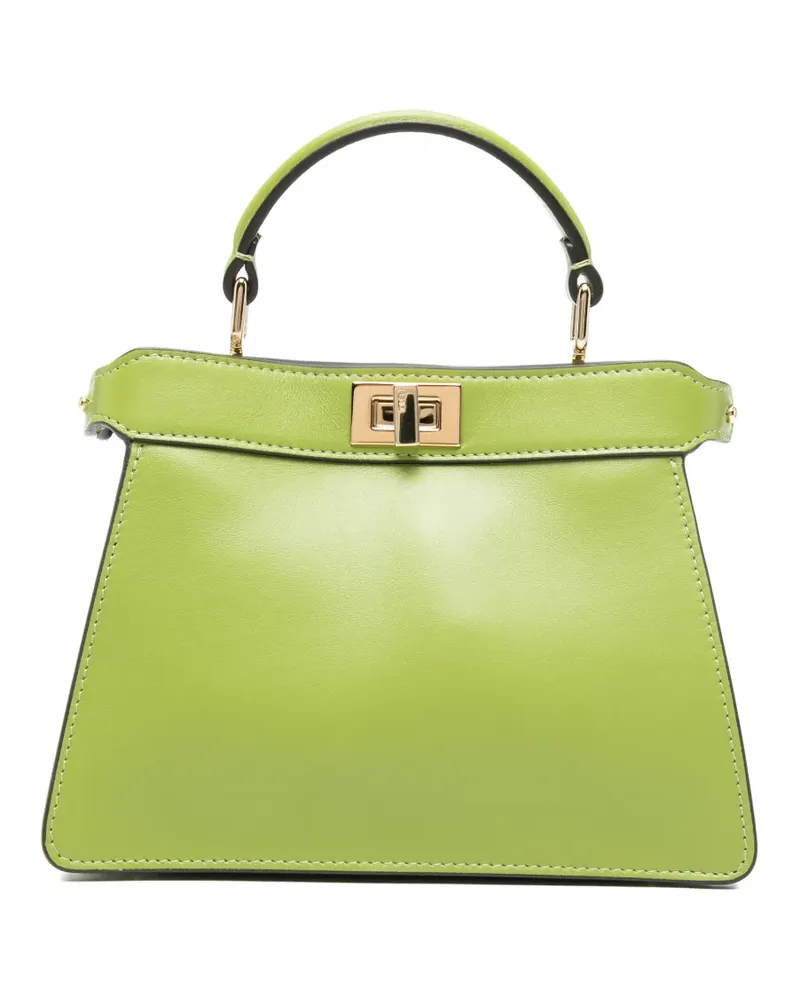 Fendi small Peekaboo ISeeU lock tote bag - Grün Grün