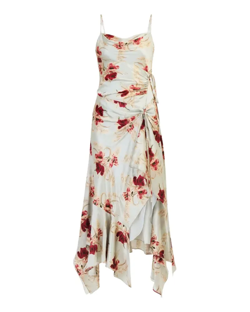 Cinq à Sept Ambroisine Wiltrd Poppy Maxikleid aus Seide - Blau Blau
