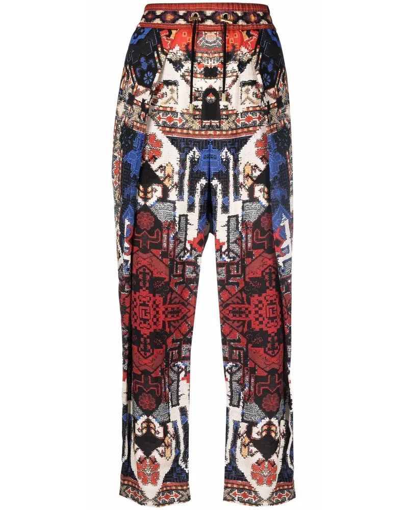 Balmain Lagan Cropped-Hose - Rot Rot