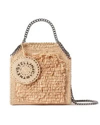 Stella McCartney Mittelgroßer Falabella Shopper mit Bast Nude