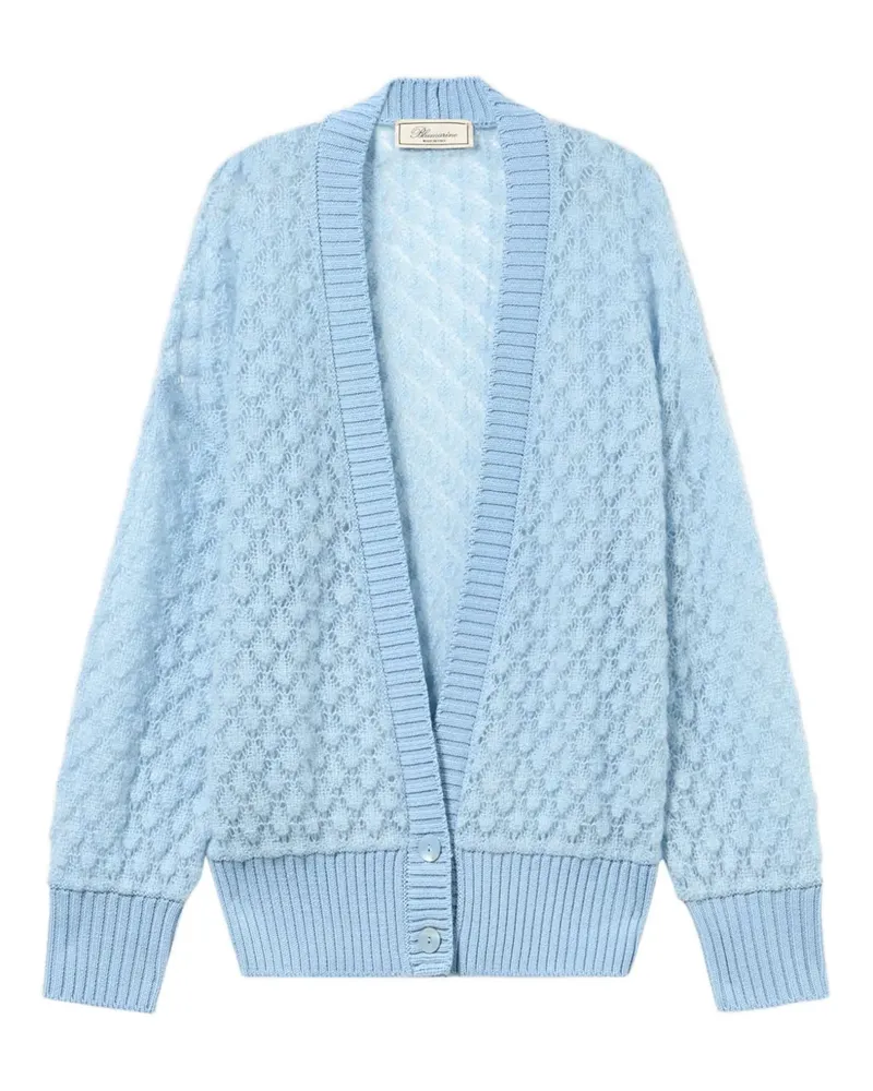 Blumarine Texturierter Cardigan - Blau Blau