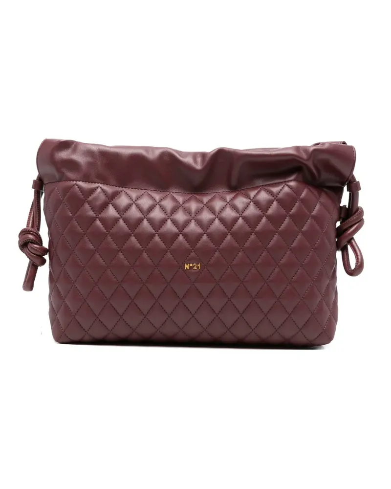 N° 21 Eva quilted knot clutch bag - Rot Rot