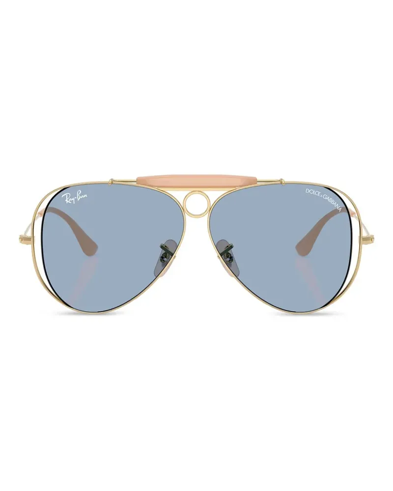 Ray Ban Sonnenbrille mit Steg - Gold Gold