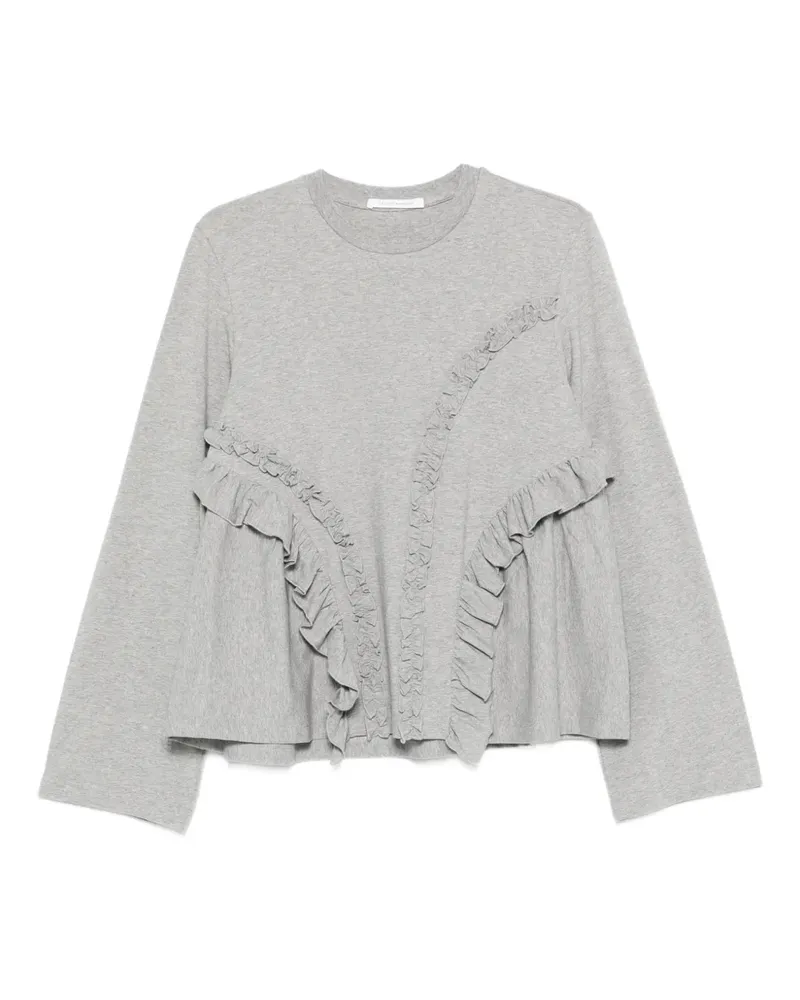 Cecilie Bahnsen ruffled top - Grau Grau